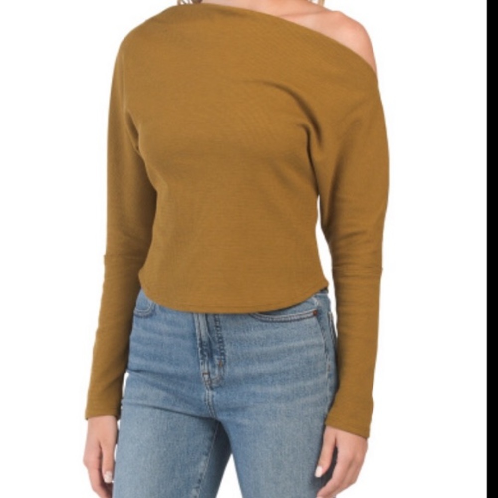 House of Harlow waffle slouchy sweater Large
